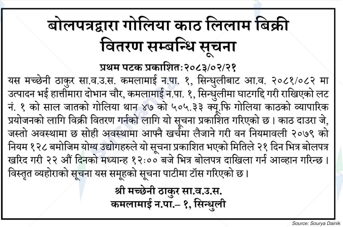 Shree Machheni Thakur Saa.Wa.Wo.Sa.