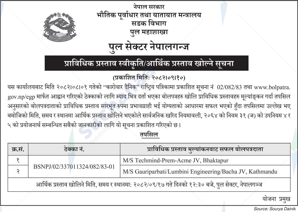 Ministry of Physical Infrastructure and Transport