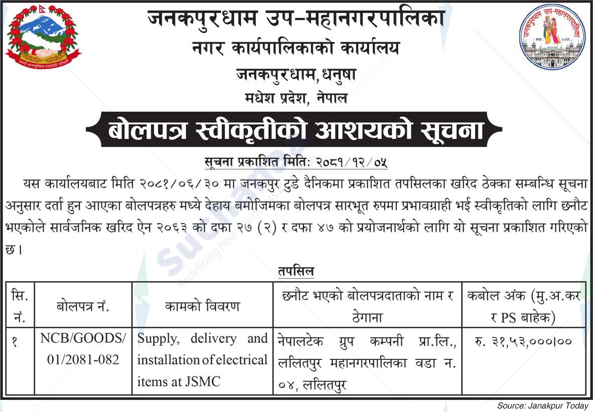 Janakpurdham Sub-Metropolitan City