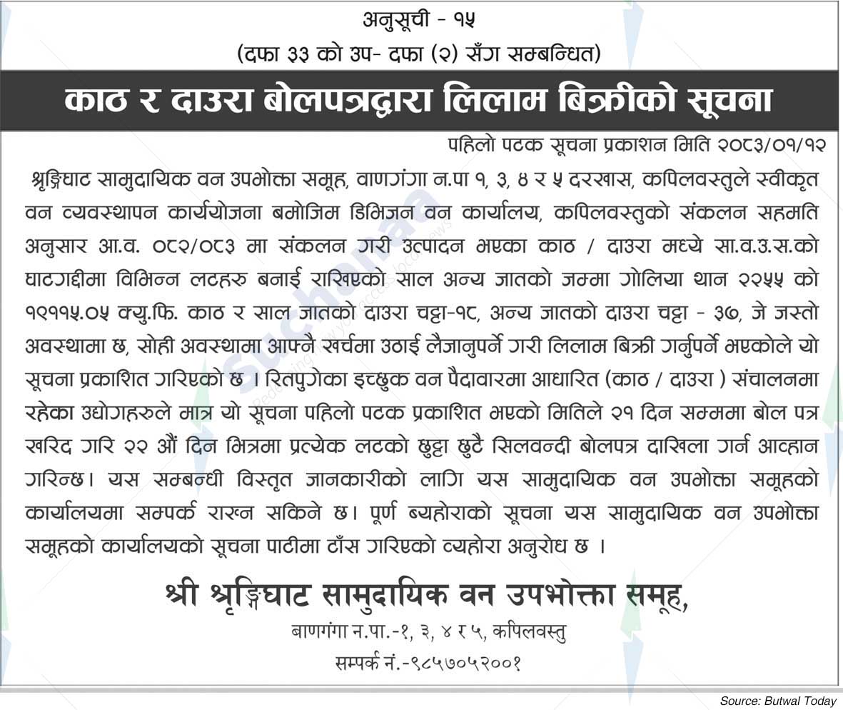 Shree Shringighat Saa.Wa.Wo.Sa.