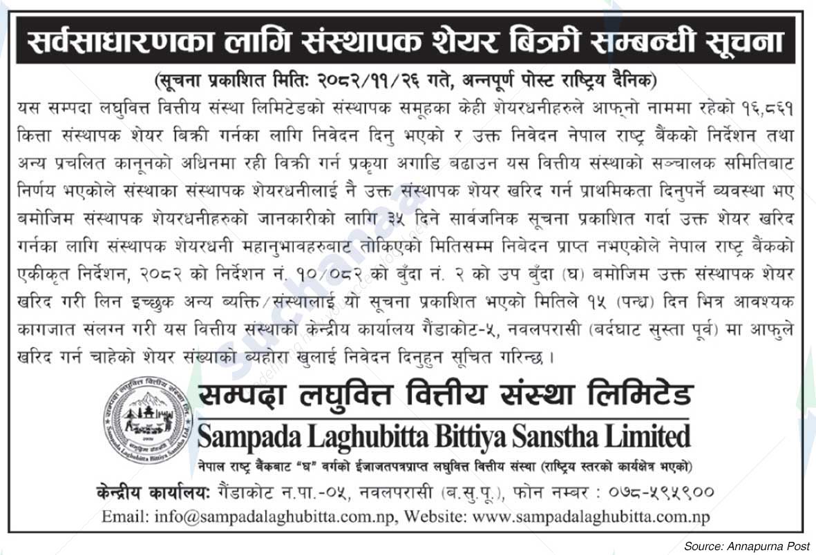 Sampada Laghubitta Bittiya Sanstha Limited