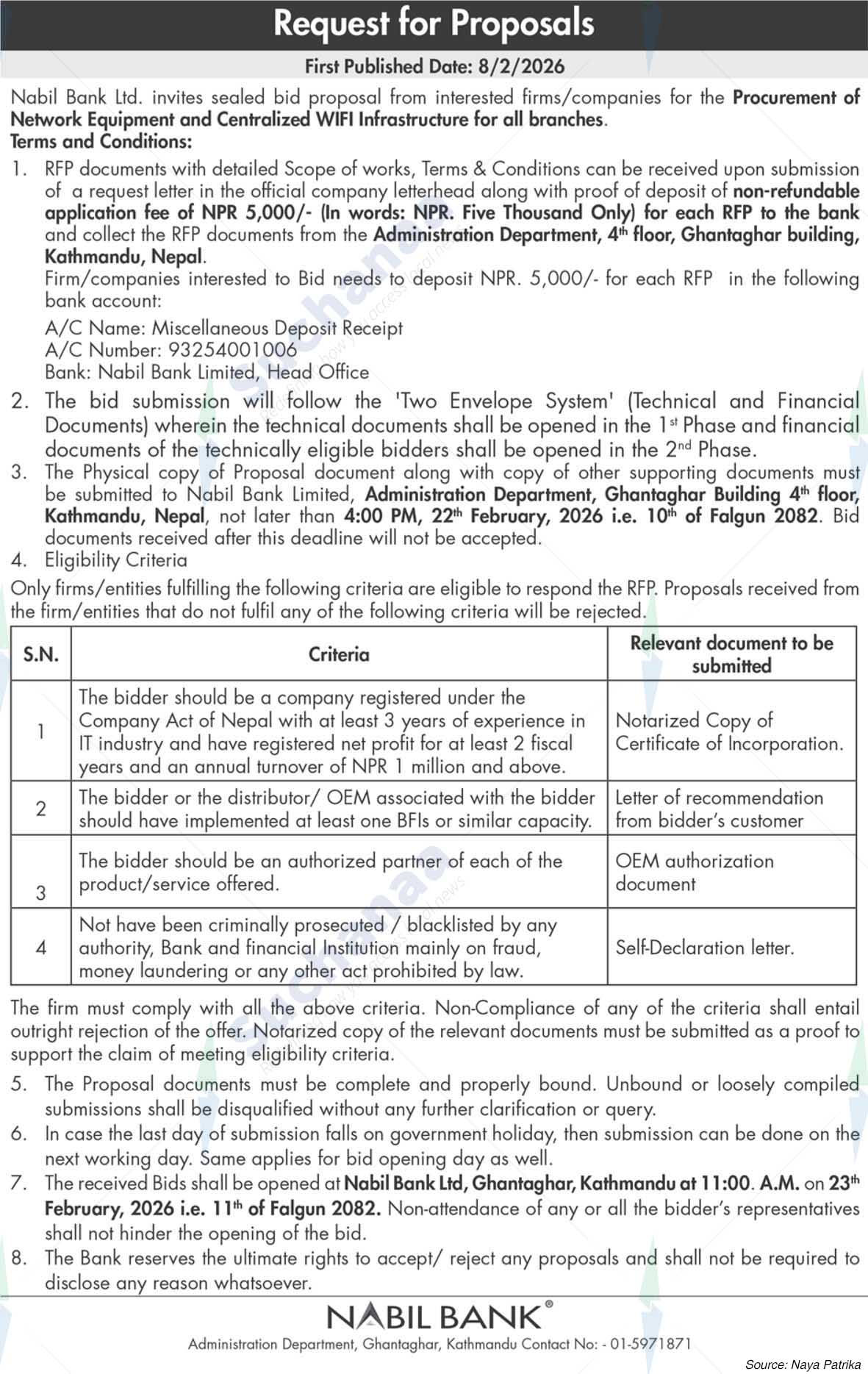 Nabil Bank Limited