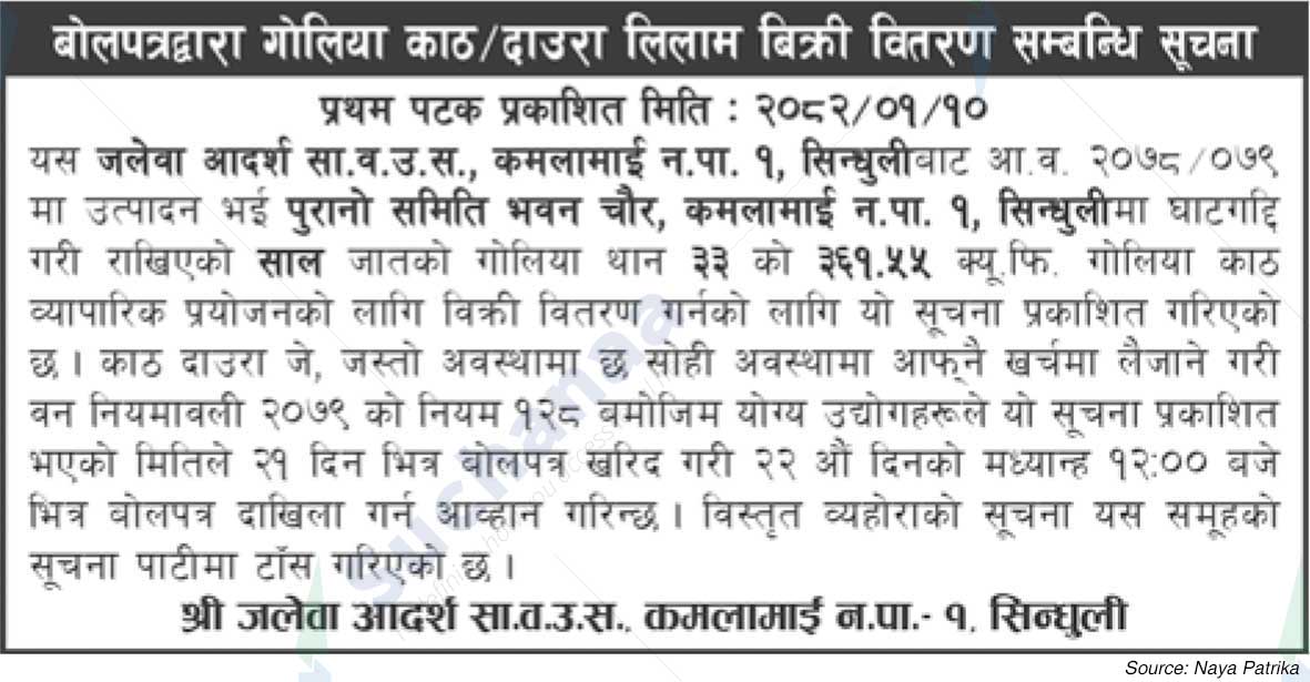 Jaleta Adarsh ​​Sa.Wa.Wo.Sa.