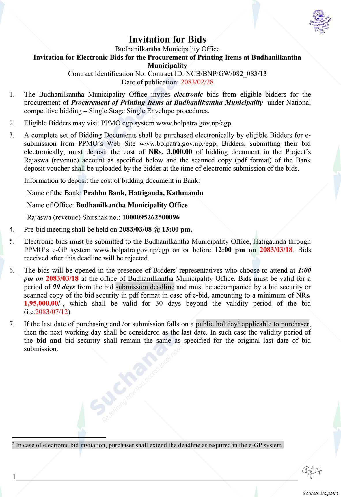 Budhanilkantha Municipality