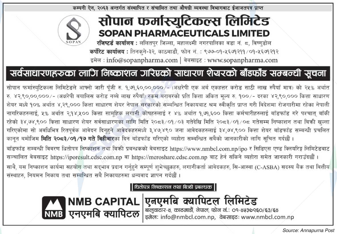 Sopan Pharmaceuticals Limited