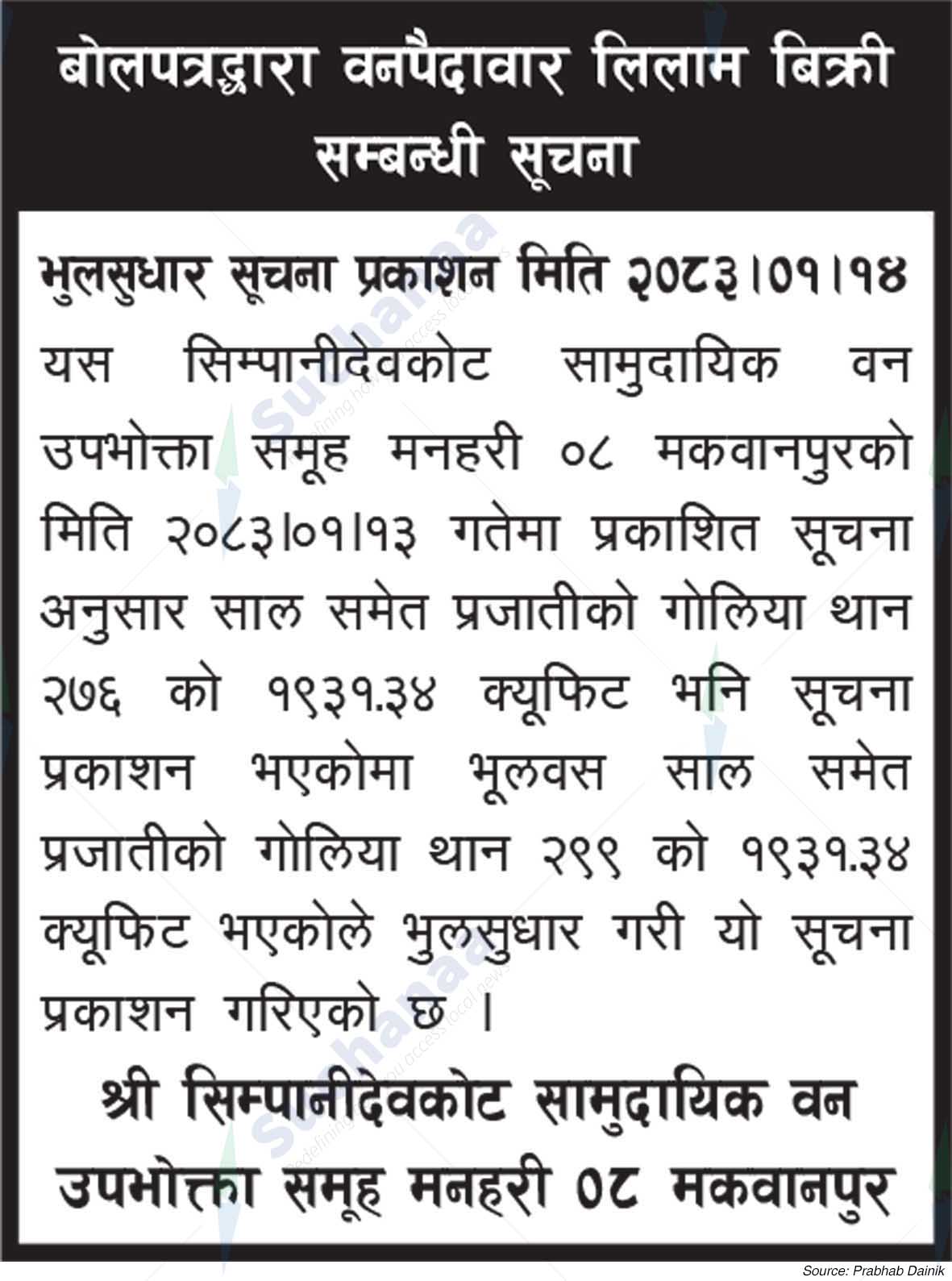 Shree Simpanidevkot Saa.Wa.Wo.Sa.