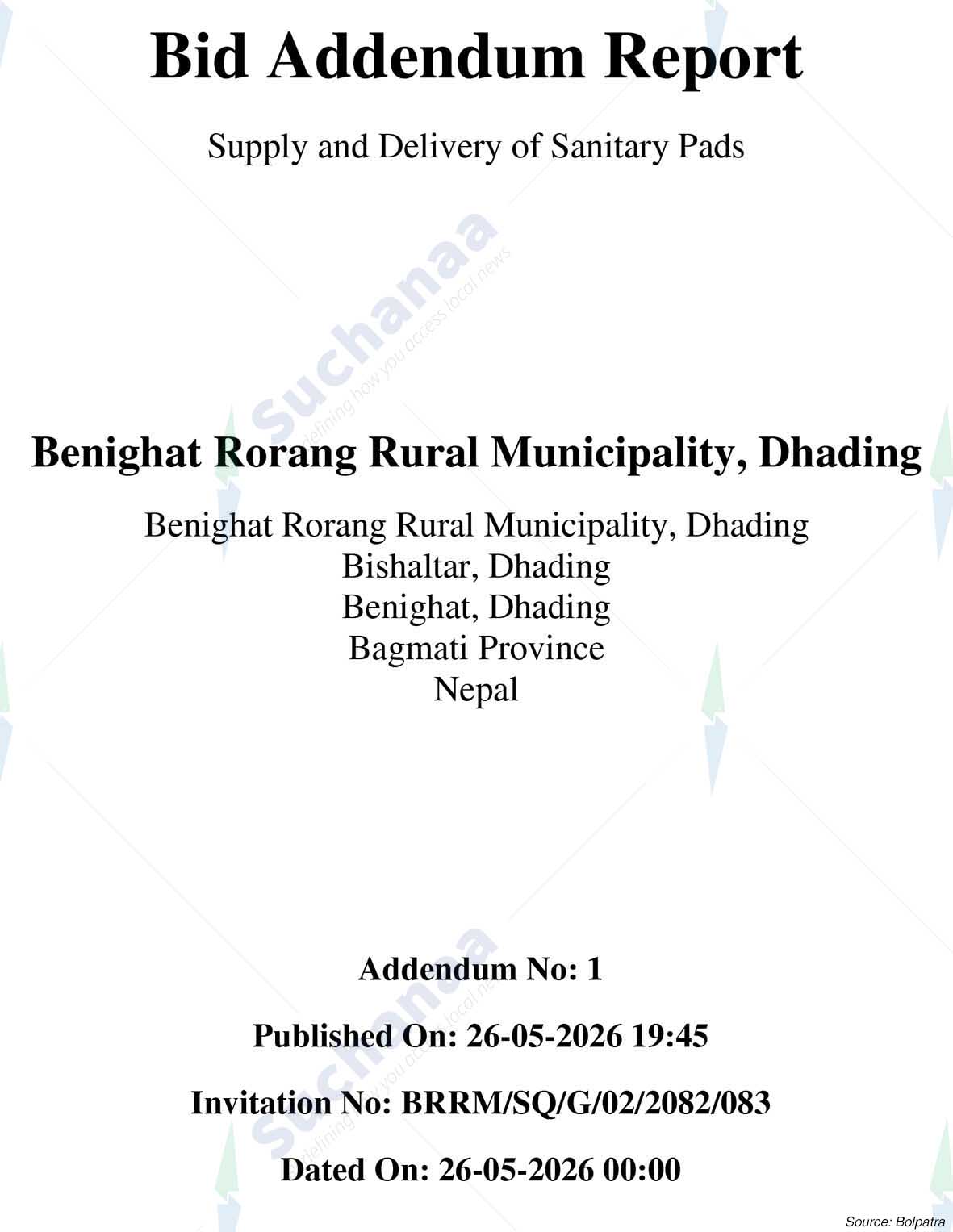 Benighat Rorang Rural Municipality