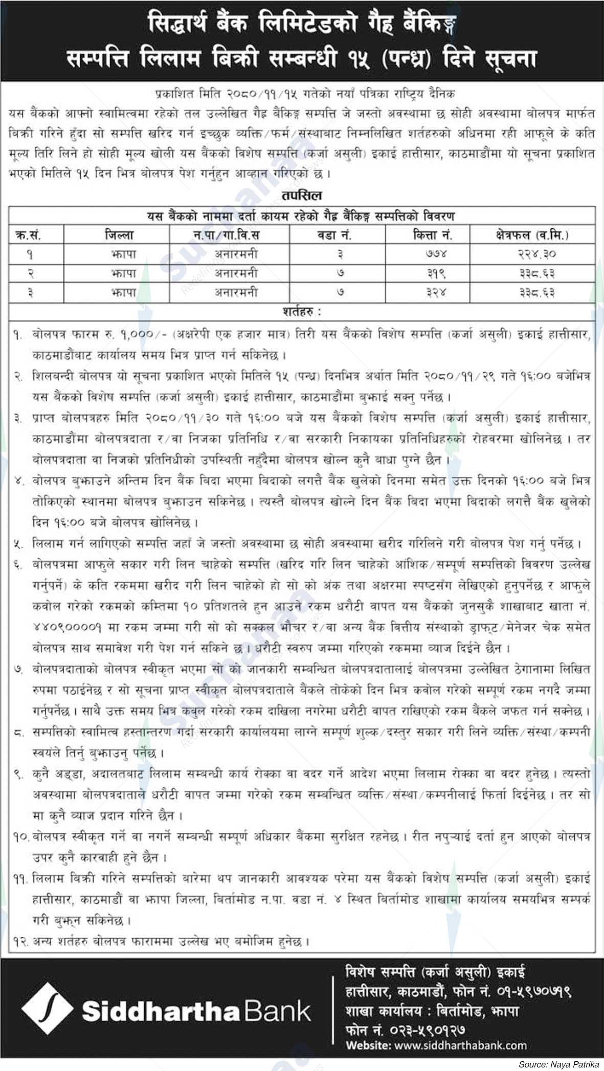 Siddhartha Bank Limited