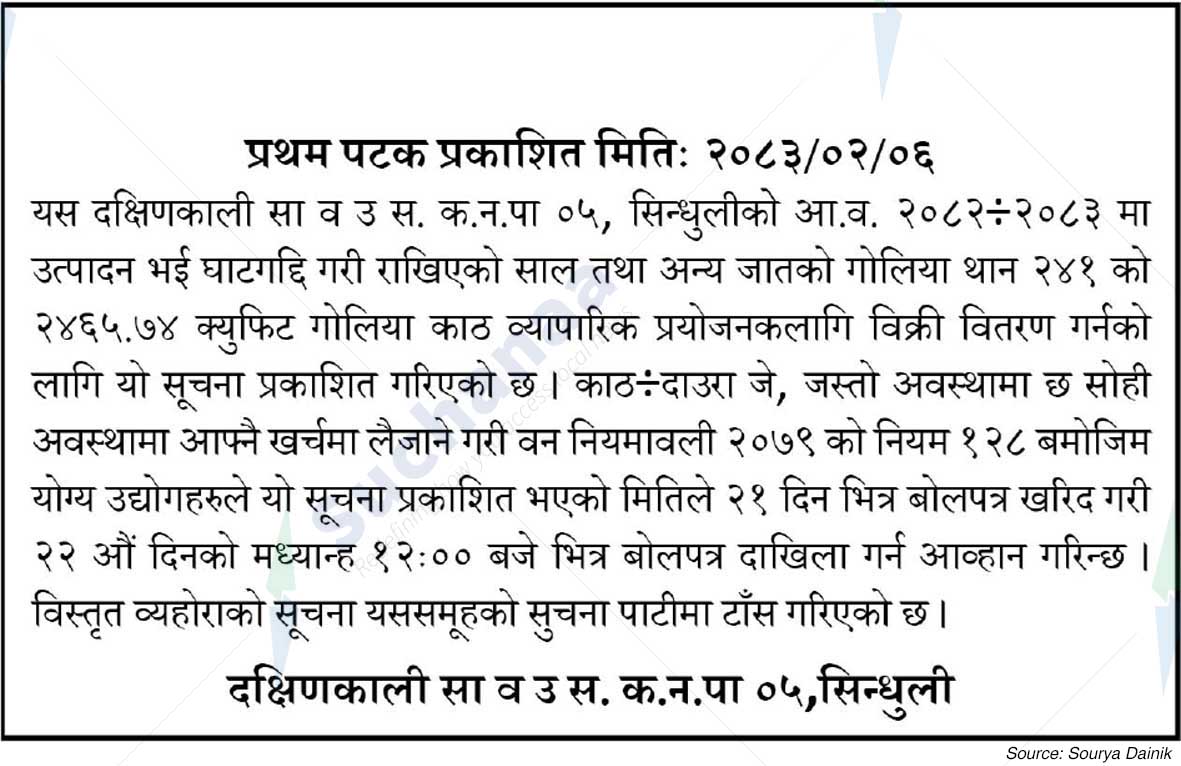 Dakshinkali Saa.Wa.Wo.Sa.