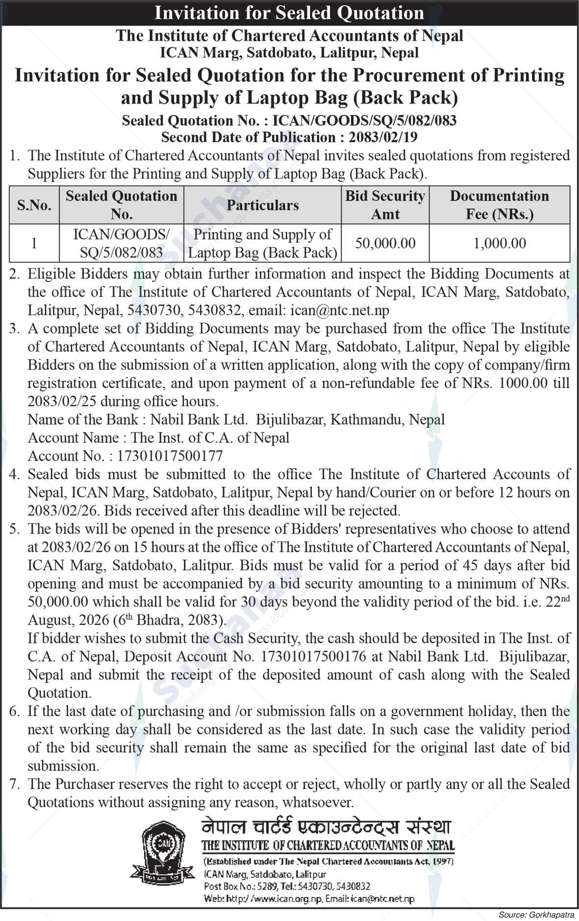 The Institute of Chartered Accountants of Nepal