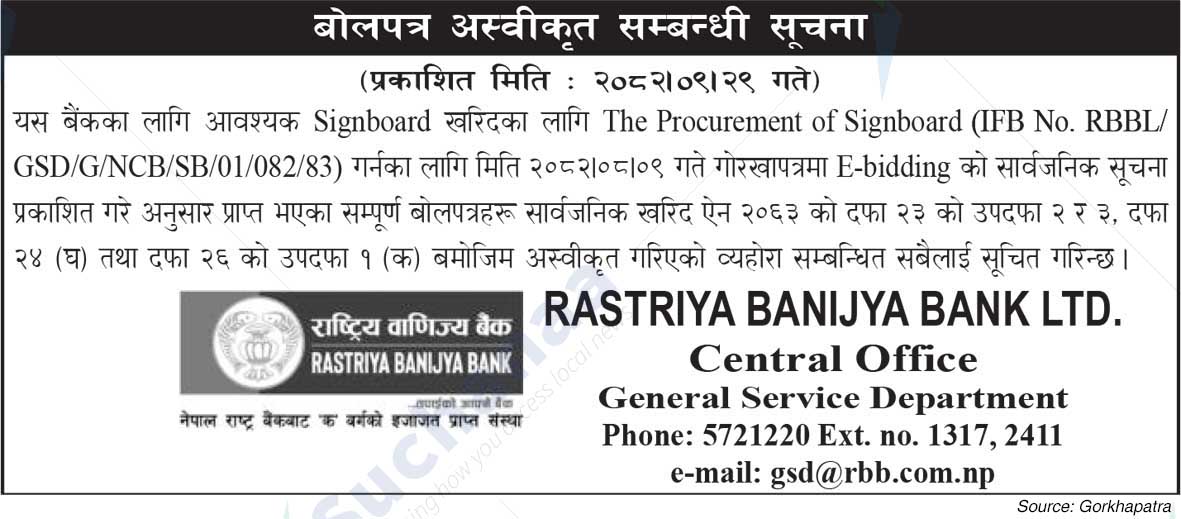 Rastriya Banijya Bank Ltd.