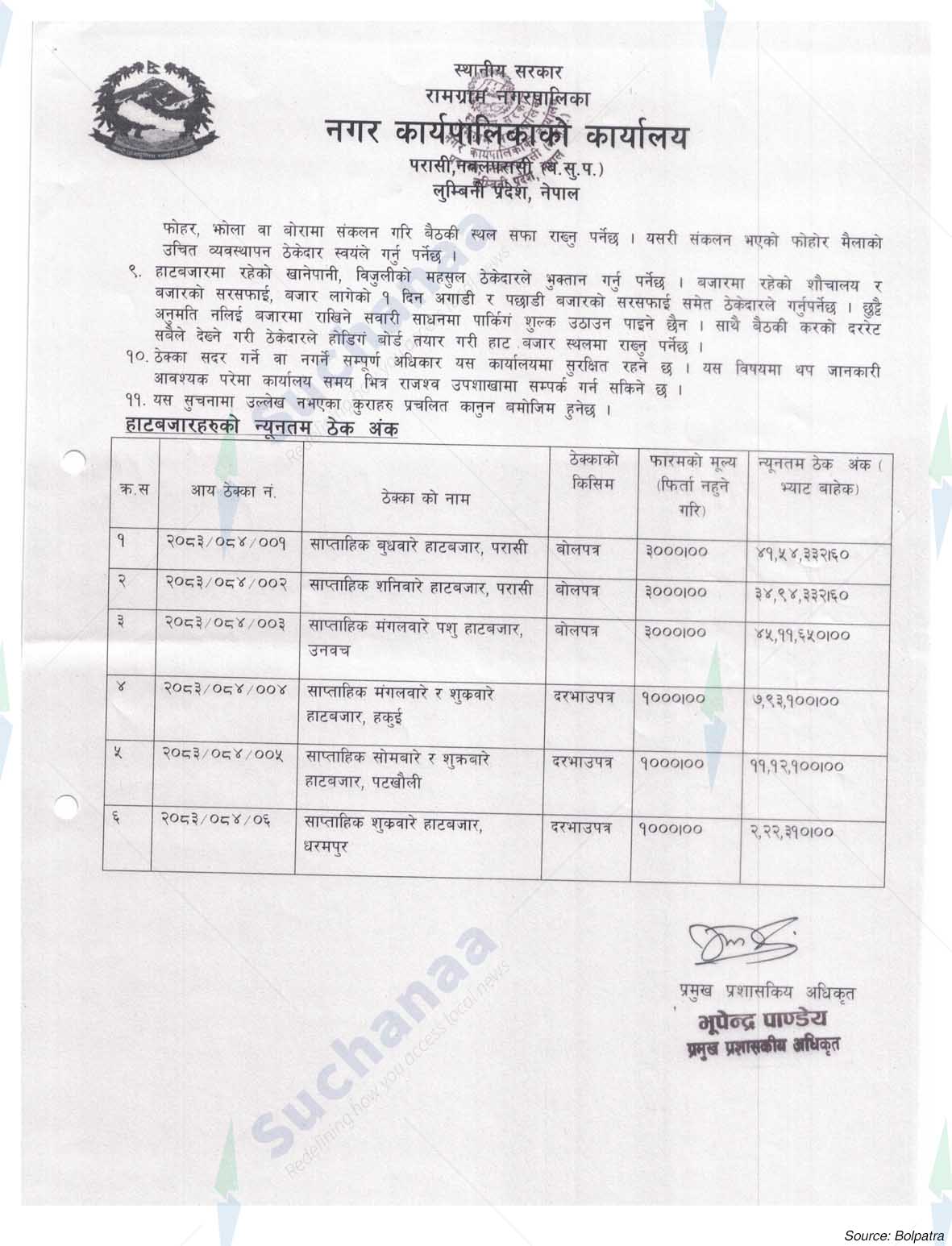 Ramgram Municipality