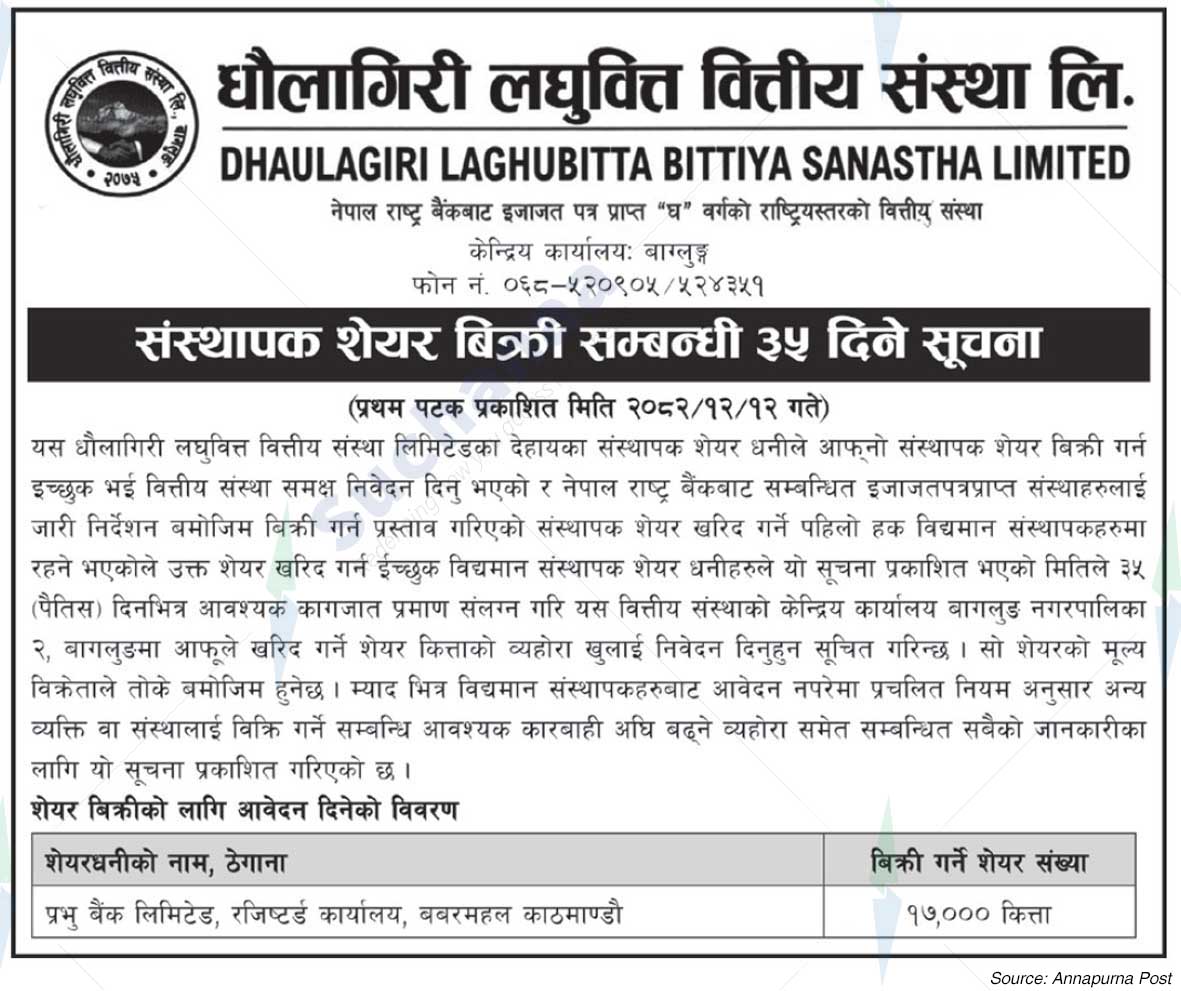 Dhaulagiri Laghubitta Bittiya Sanstha Limited
