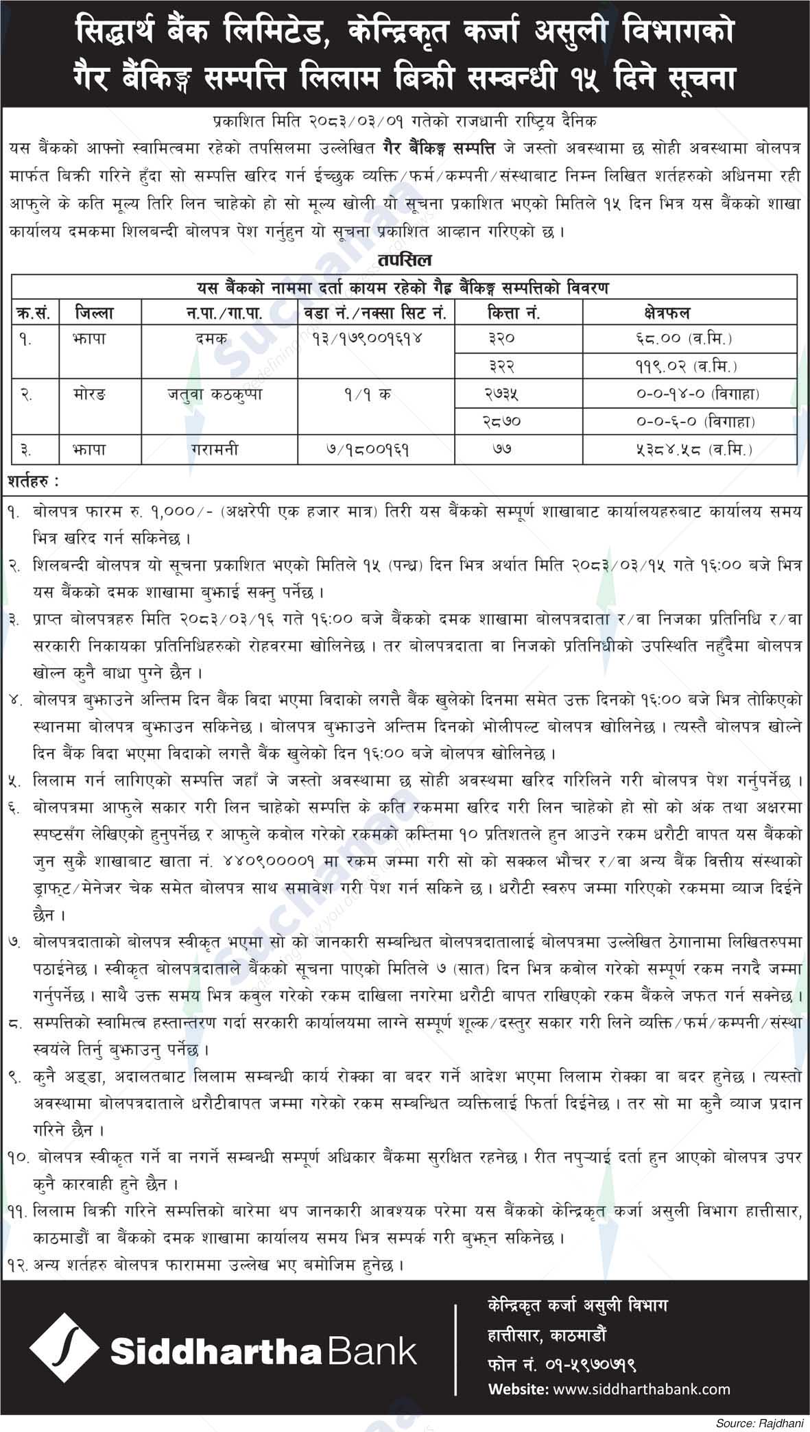 Siddhartha Bank Limited