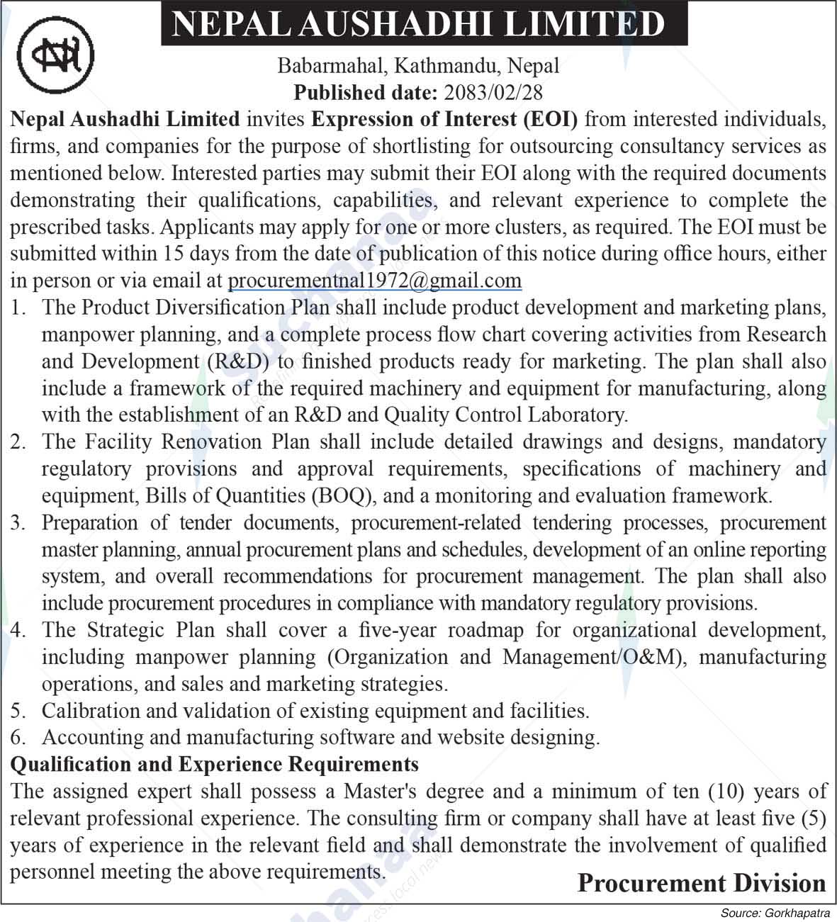 Nepal Aushadhi Limited