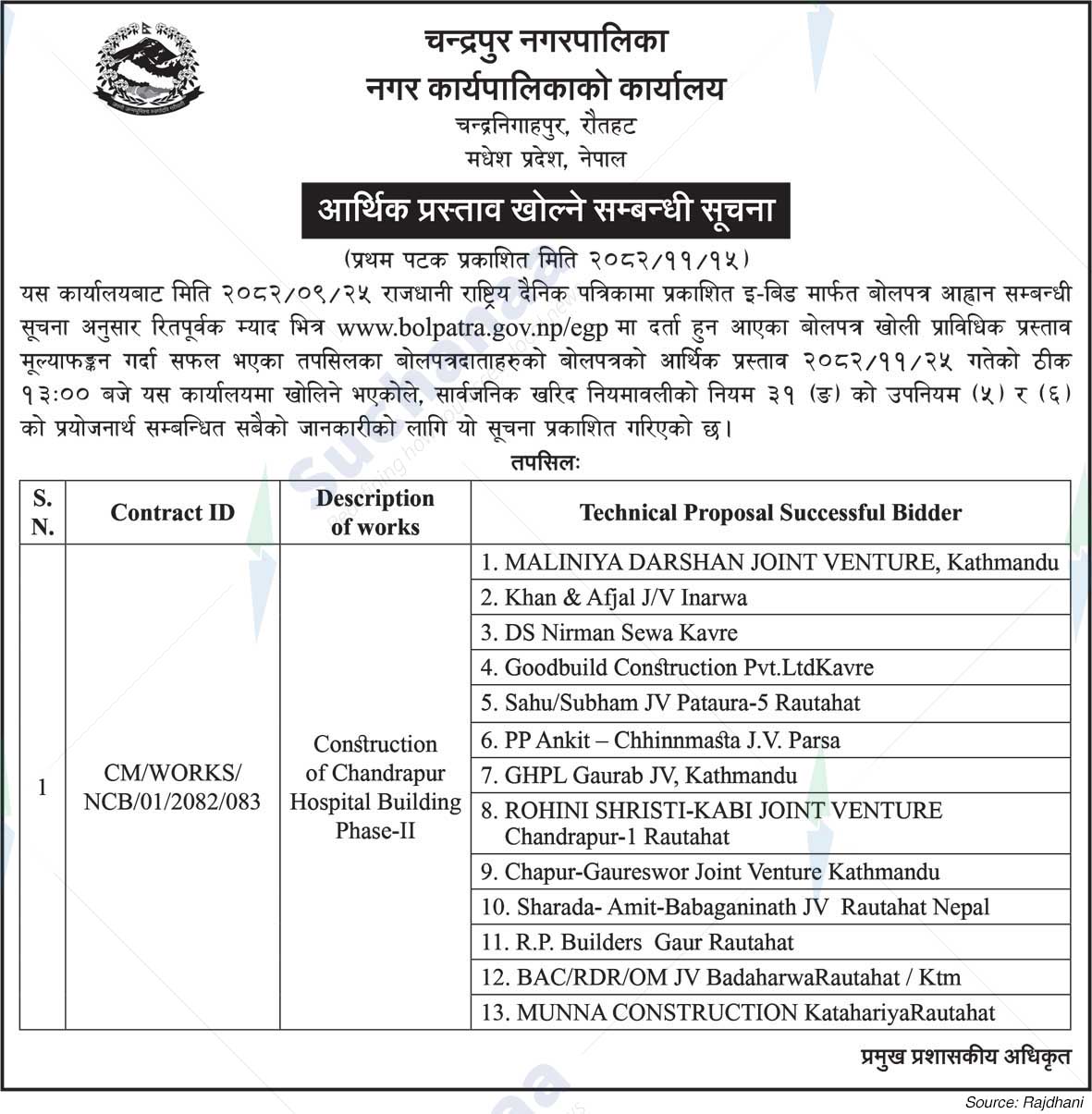 Chandrapur Municipality