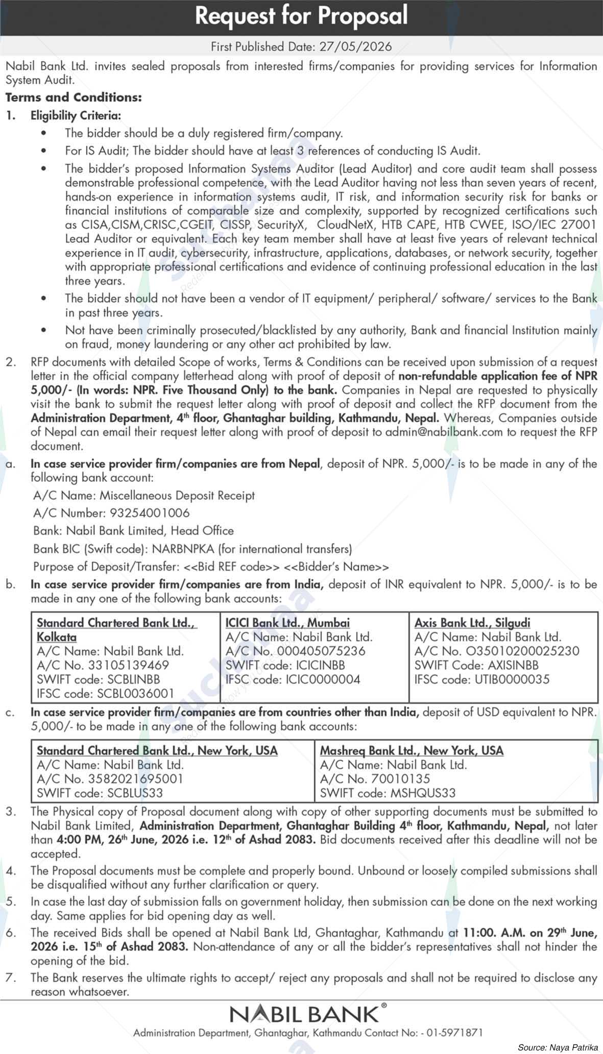 Nabil Bank Limited