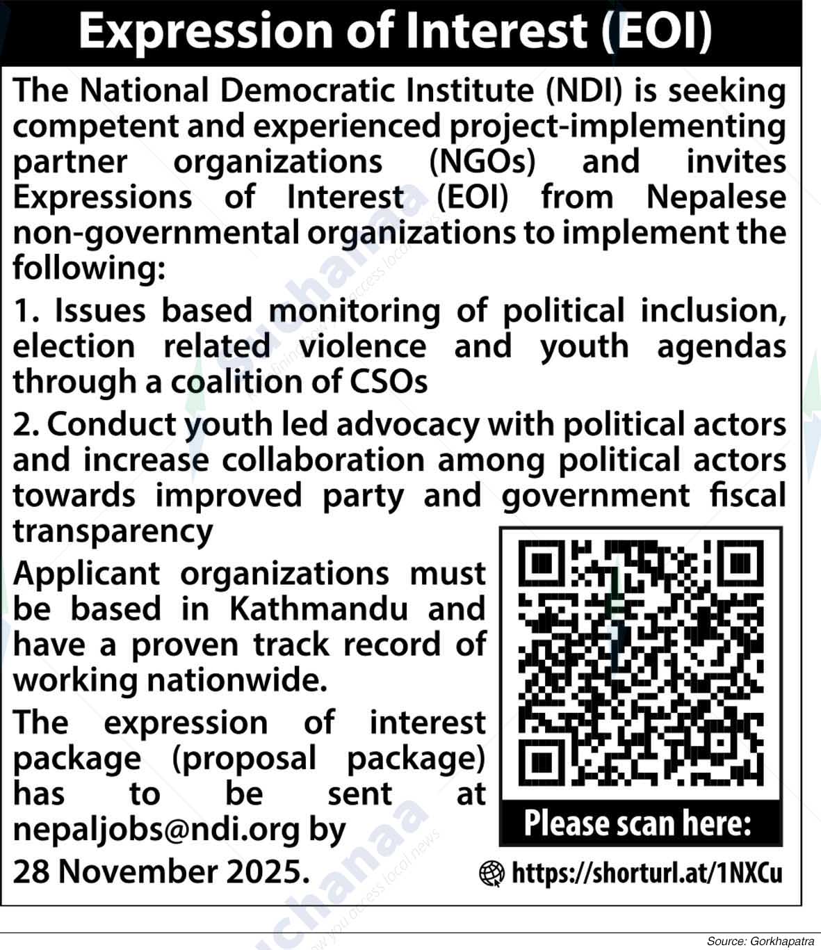 National Democratic Institute (NDI) Nepal