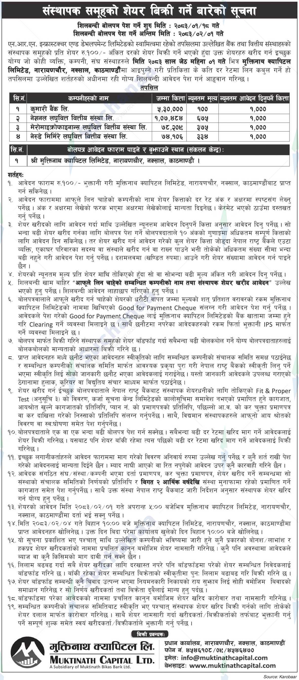 NRN Infrastructure and Development Limited
