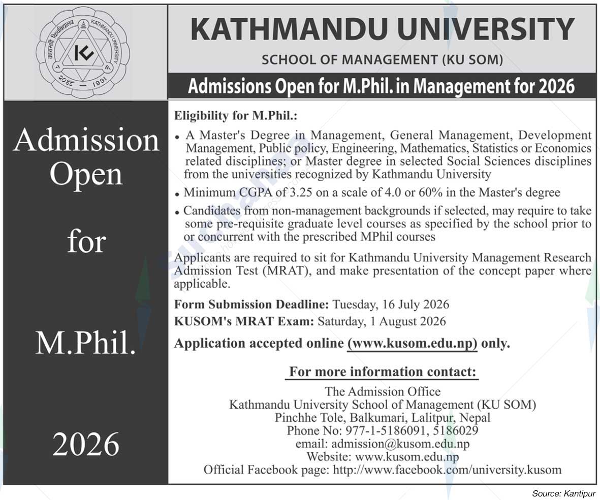 Kathmandu University, School of Management (KUSOM)