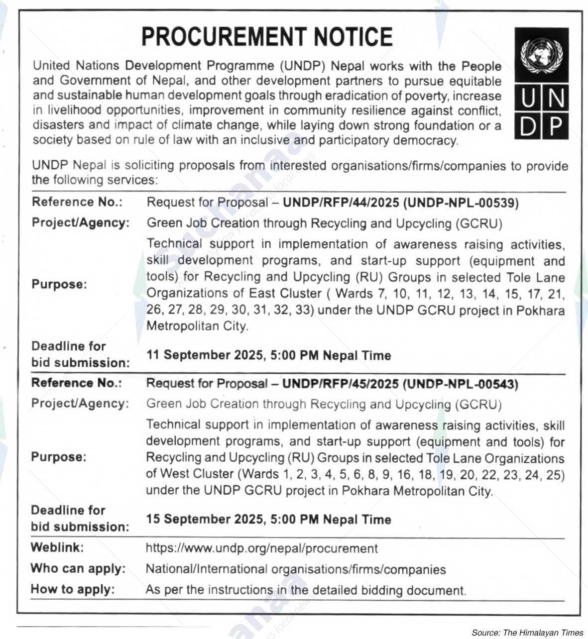 United Nations Development Programme (UNDP)