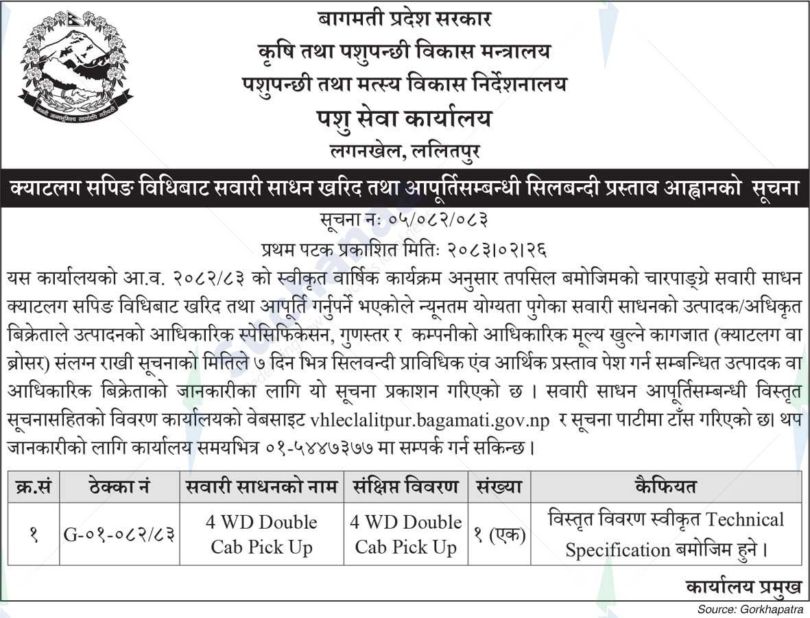 Pashu Sewa Karyalaya, Lalitpur