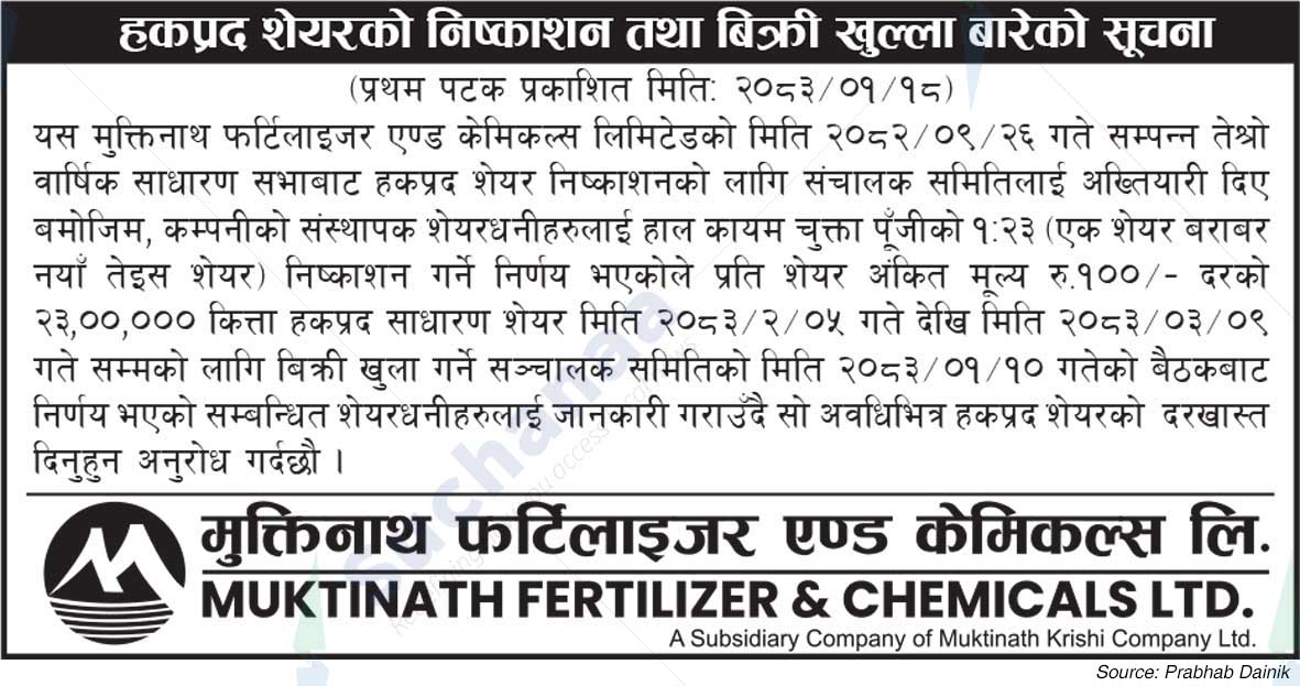 Muktinath Fertilizer & Chemicals Ltd.