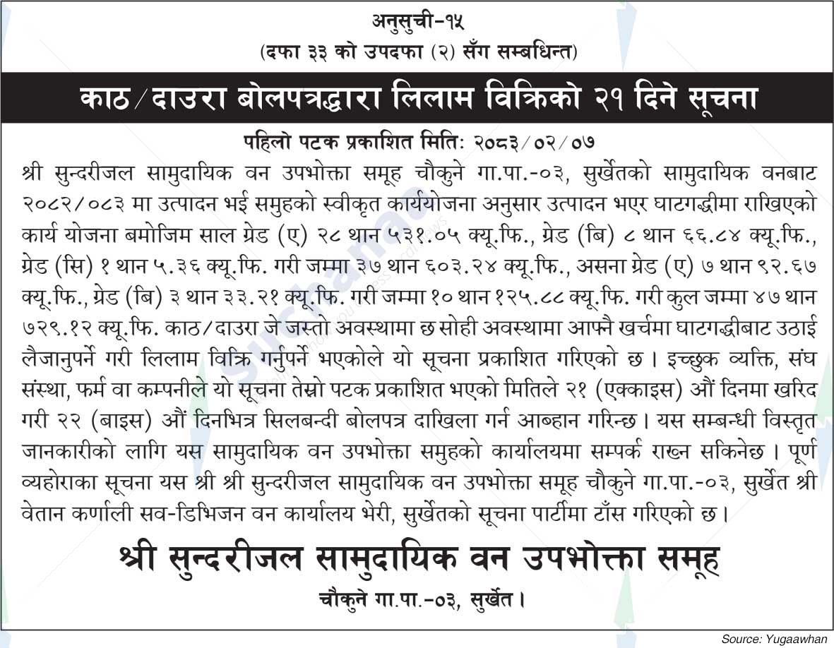 Shree Sundarijal Saa.Wa.Wo.Sa.