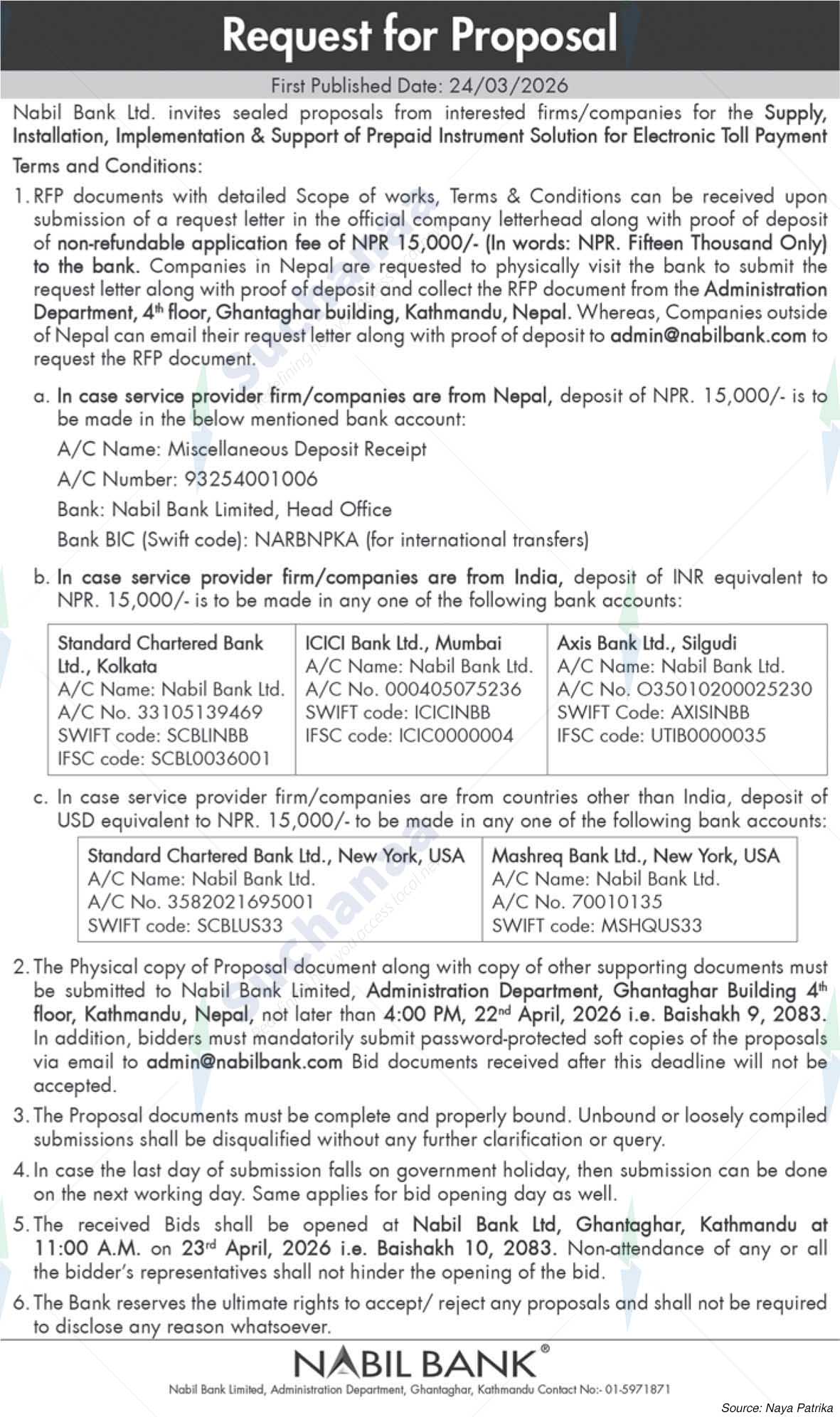 Nabil Bank Limited