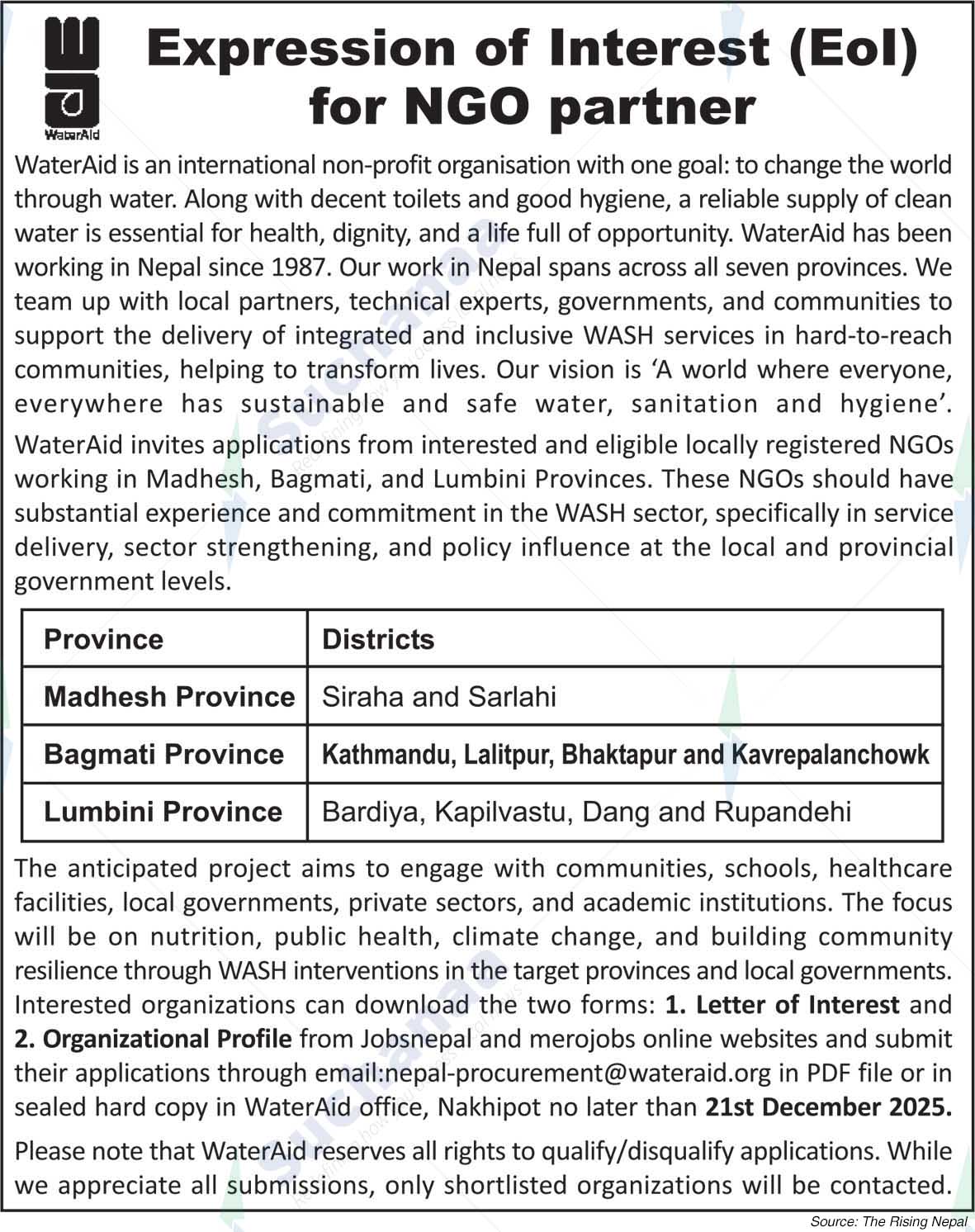 WaterAid Nepal