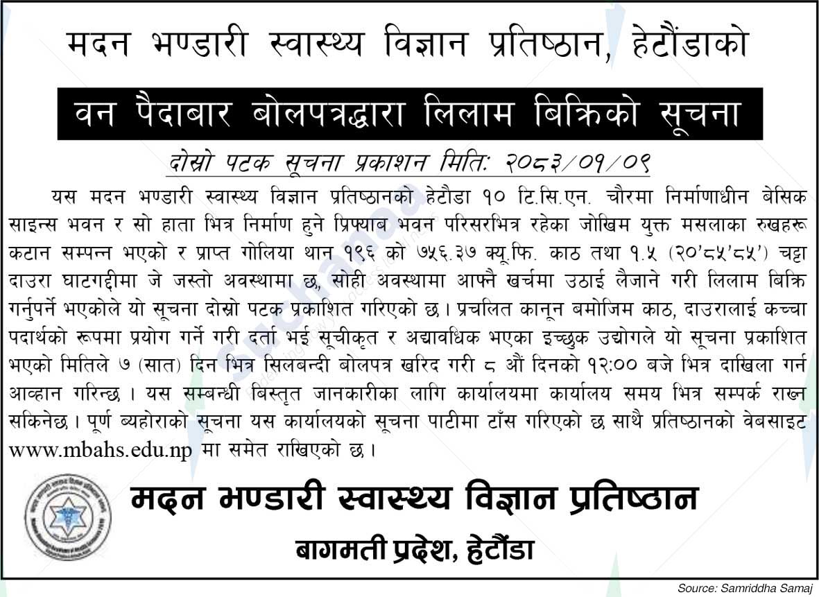 Madan Bhandari Academy of Health Sciences