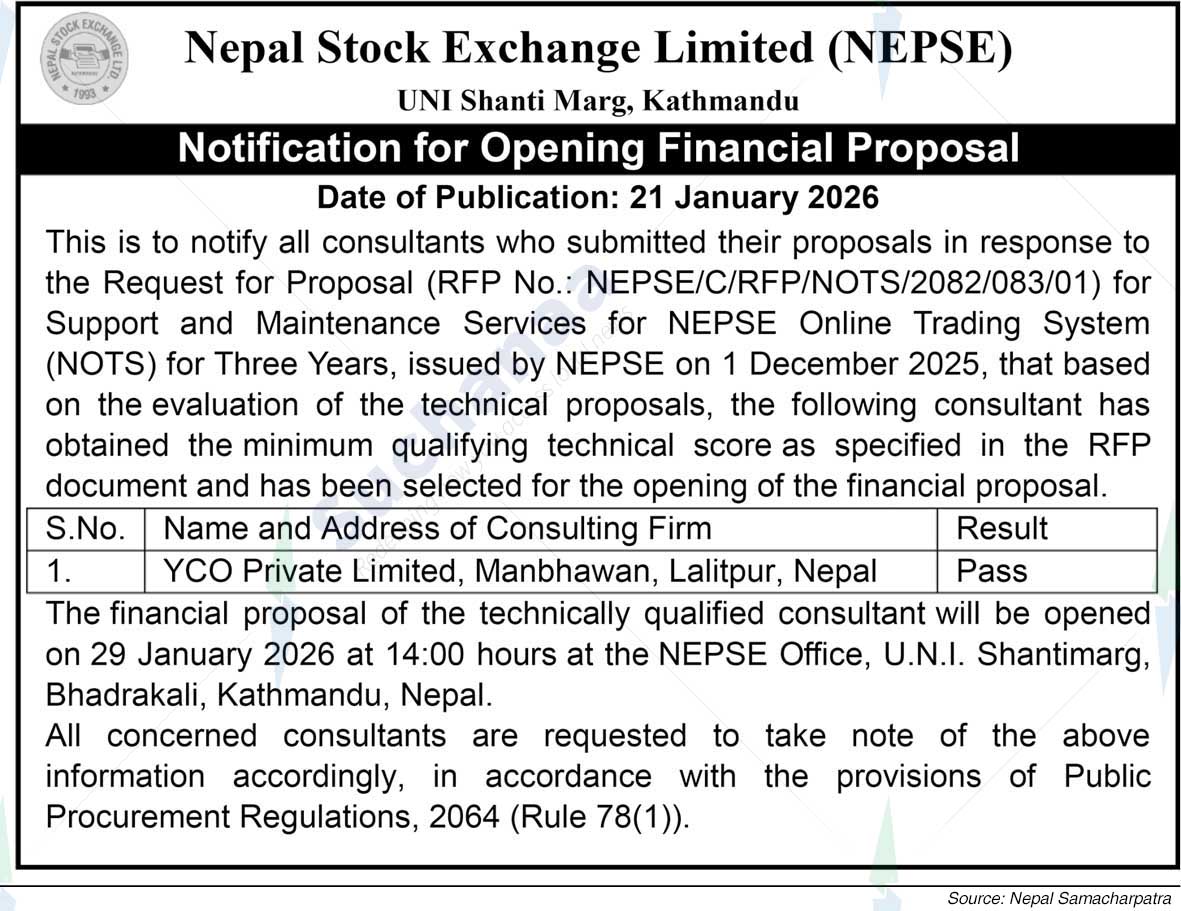 Nepal Stock Exchange Limited (NEPSE)
