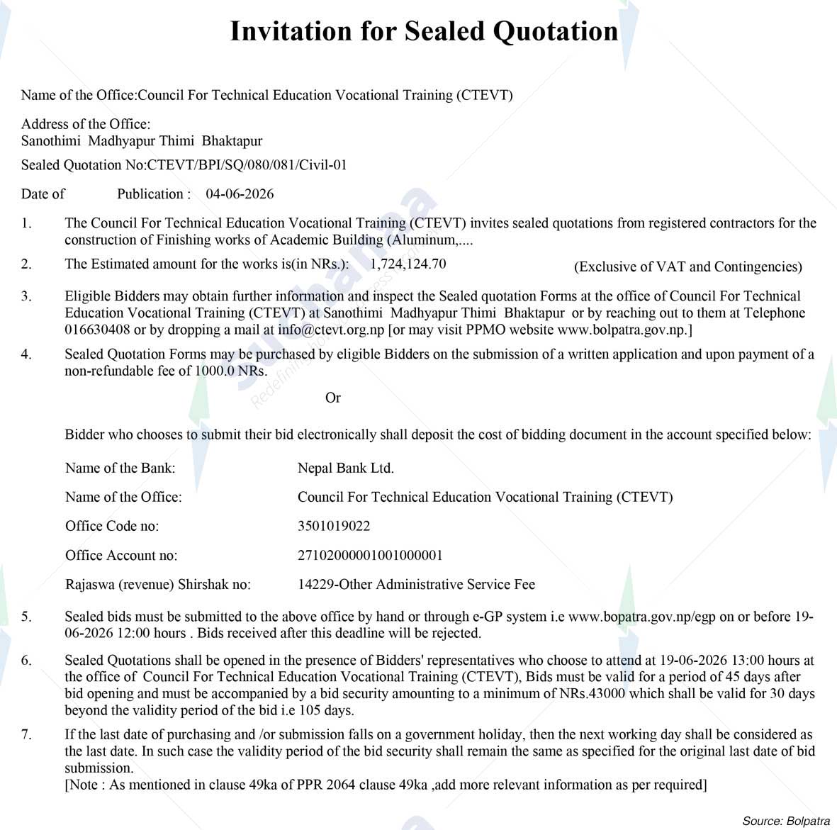 Council for Technical Education and Vocational Training (CTEVT)