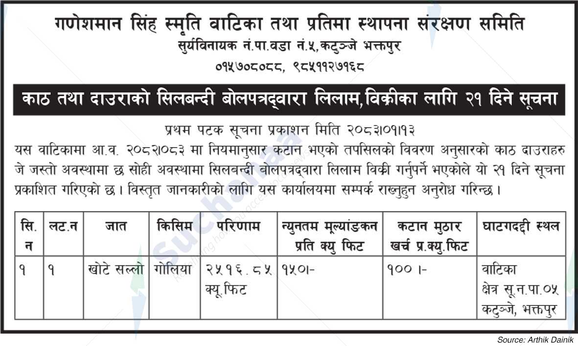 Ganeshman Singh Memorial Park and Statue Installation Conservation Committee