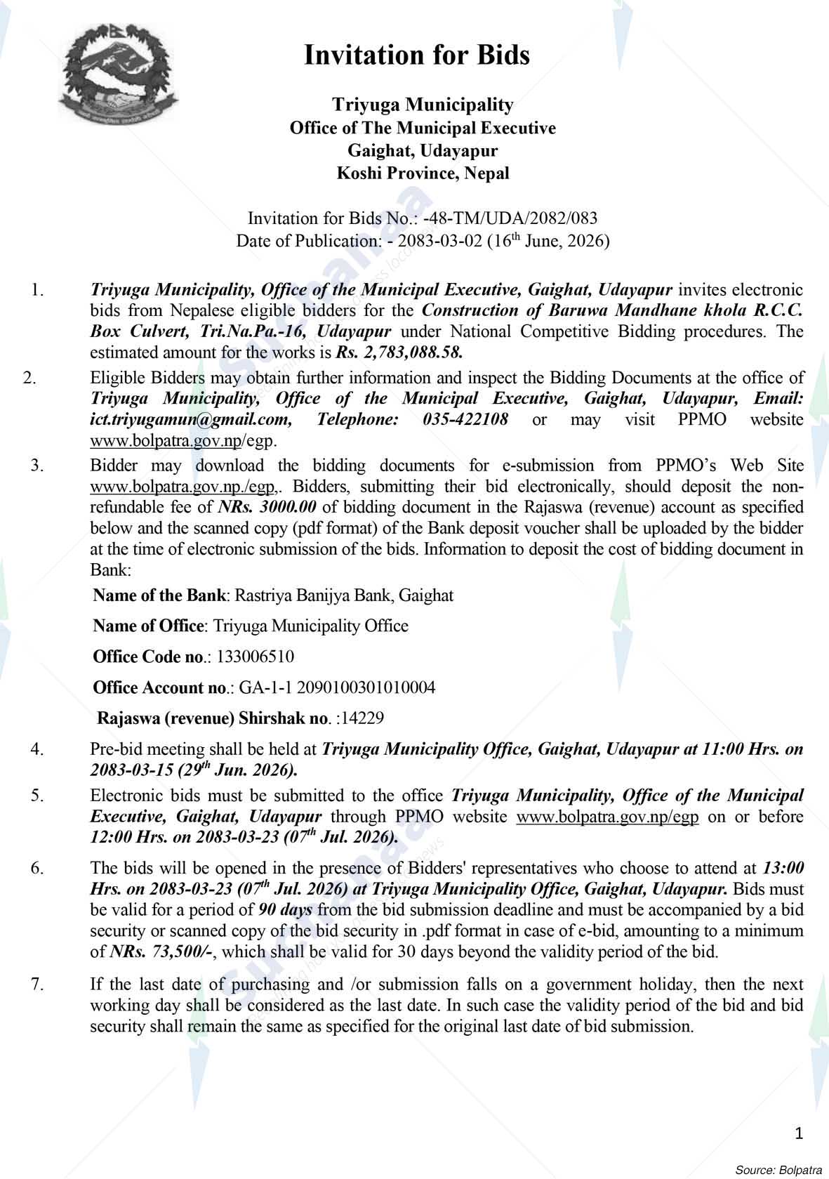 Triyuga Municipality