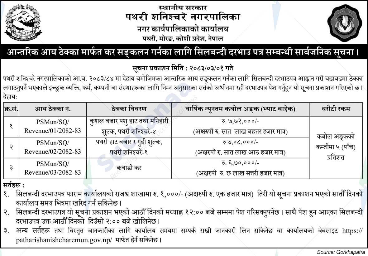 Pathari Shanischare Municipality