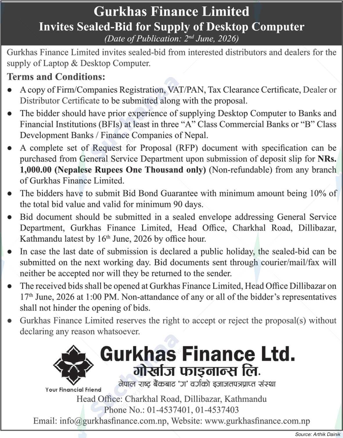Gurkhas Finance Limited