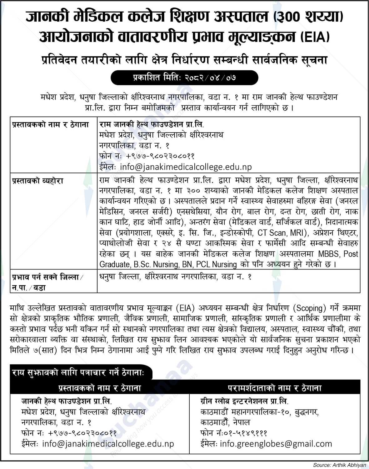 Janaki Health Foundation Pvt. Ltd.