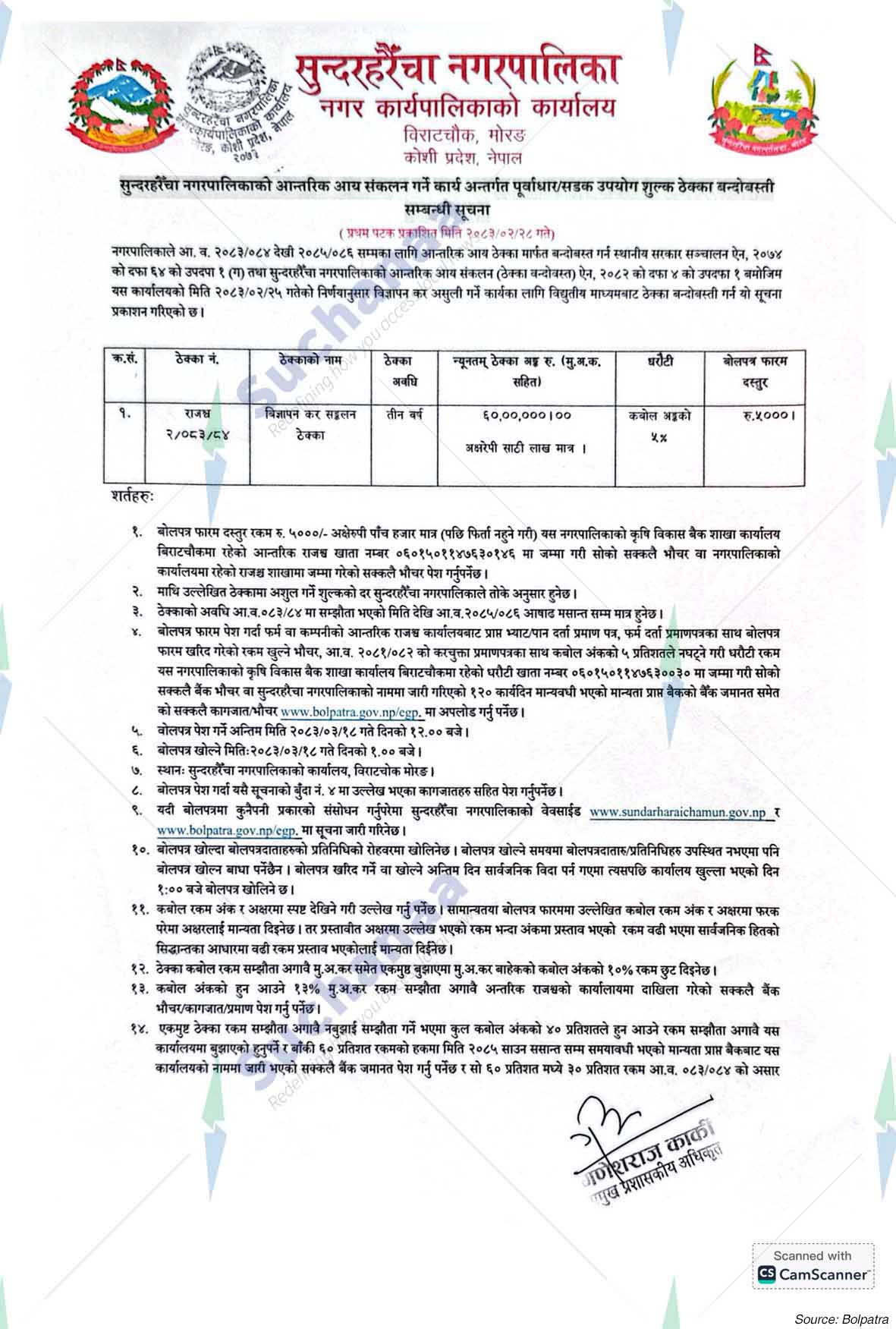 Sundarharaicha Municipality