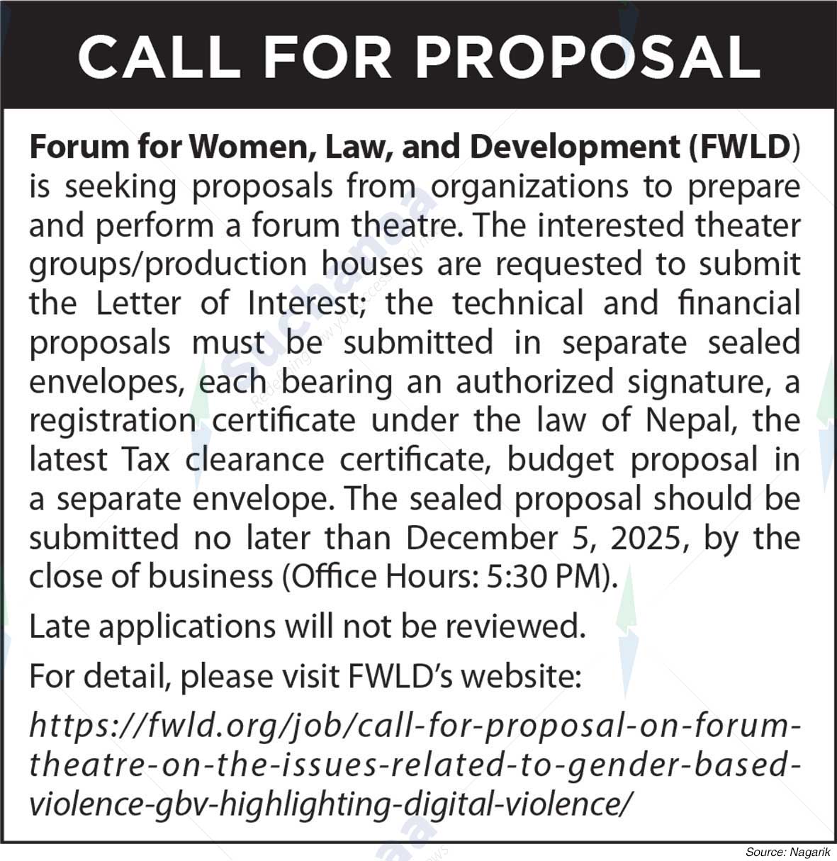 Forum for Women, Law, and Development (FWLD)