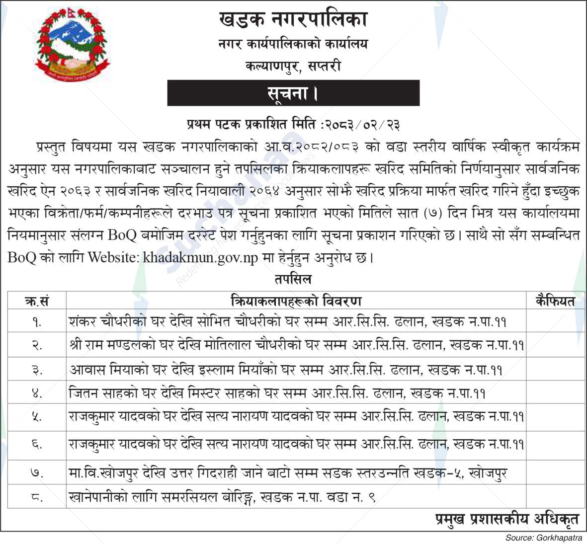 Khadak Municipality