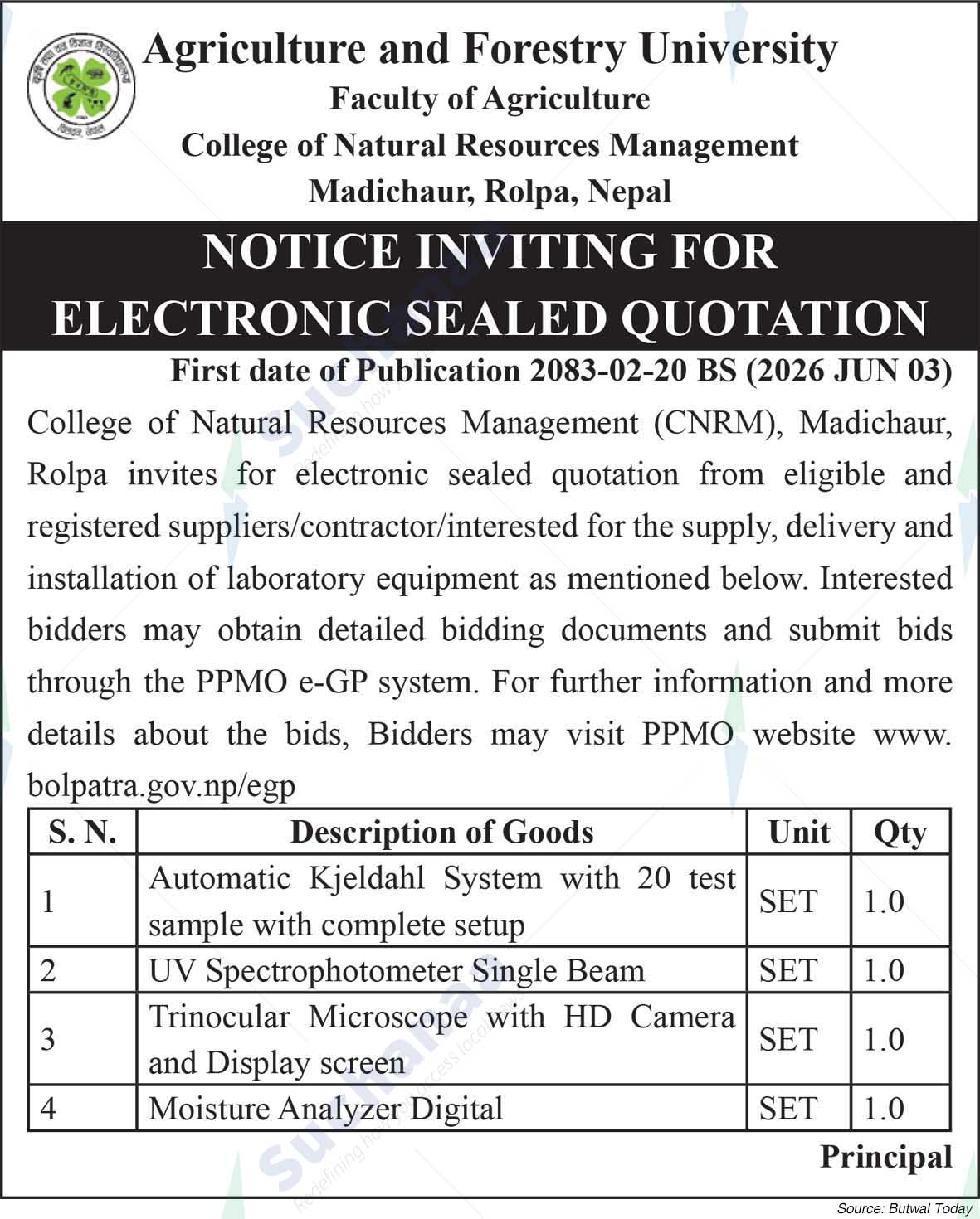 College of Natural Resource Management (CNRM), Rolpa