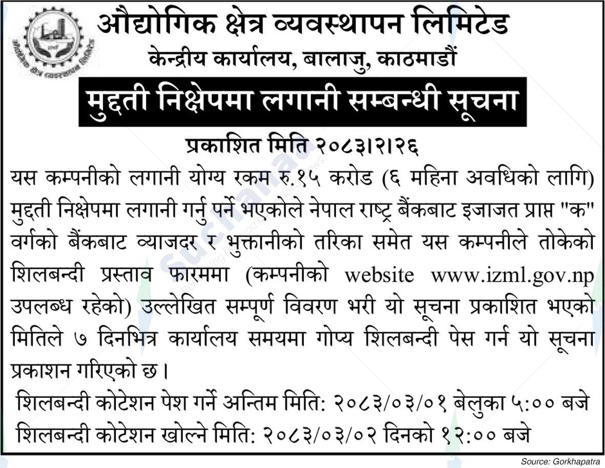 Industrial Zone Management Limited