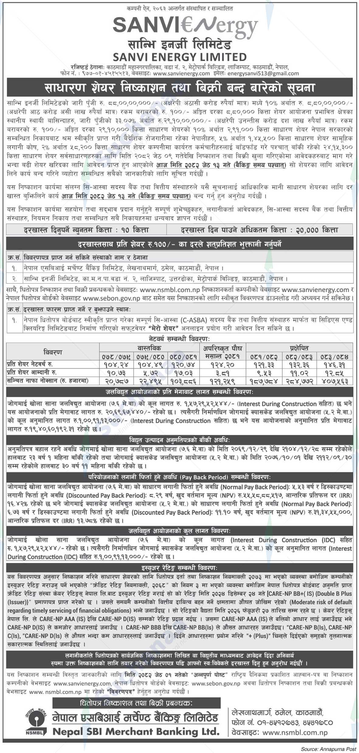 Sanvi Energy Limited