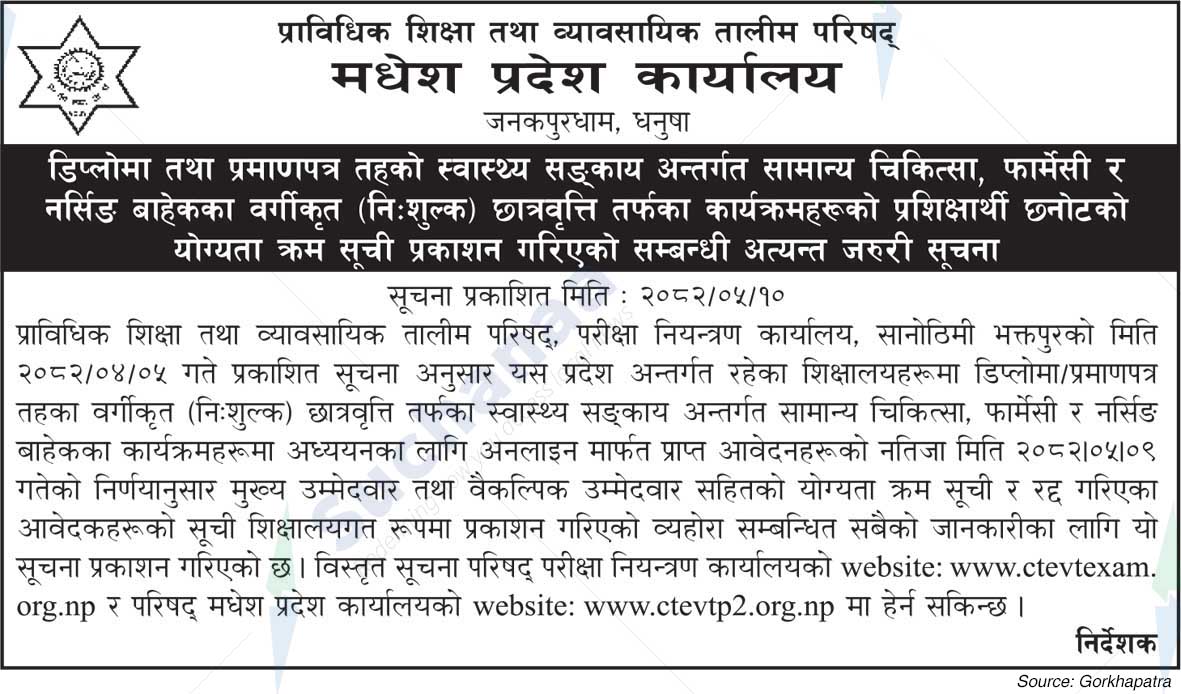 Council for Technical Education and Vocational Training (CTEVT)