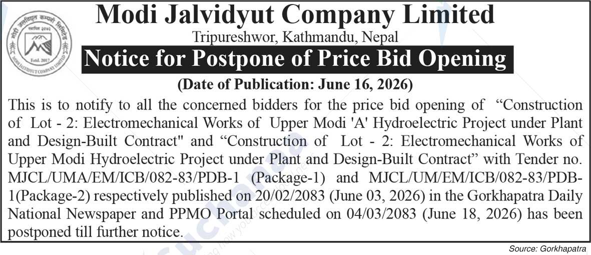 Modi Jalvidyut Company Limited, Kathmandu