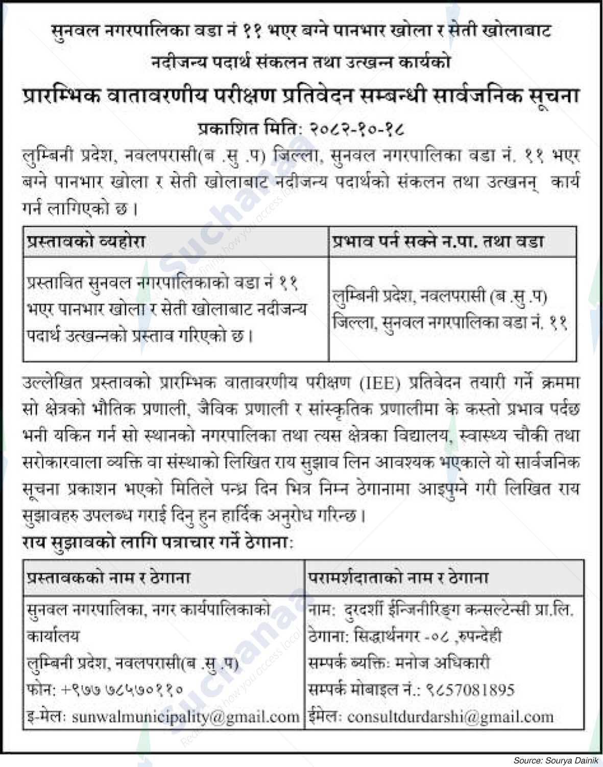 Sunwal Municipality