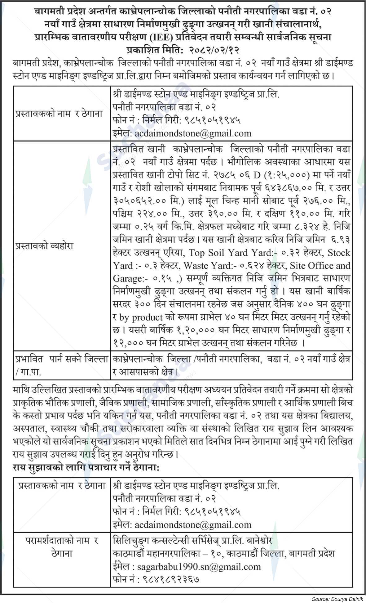 Shree Diamond Stone and Mining Industries Pvt. Ltd.
